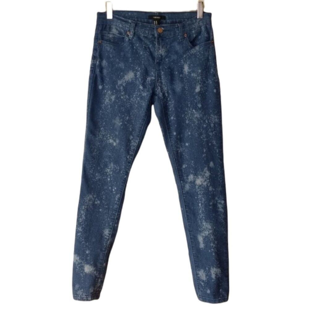 Forever 21 Bleached Skinny Denim Jeans